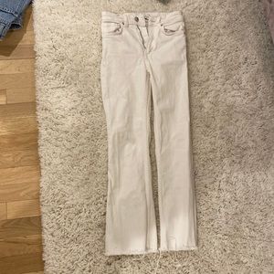 White Zara flare jeans